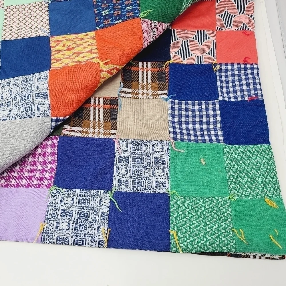 Unbranded | Multicolored Mixed Print Patchwork Handmade Blanket (One Size)